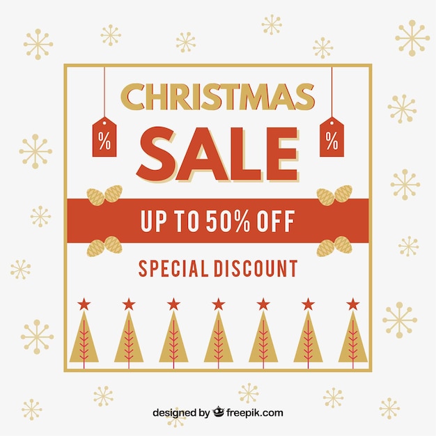 Christmas sale background