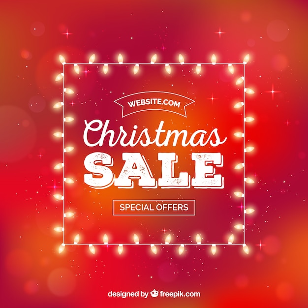 Free vector christmas sale background