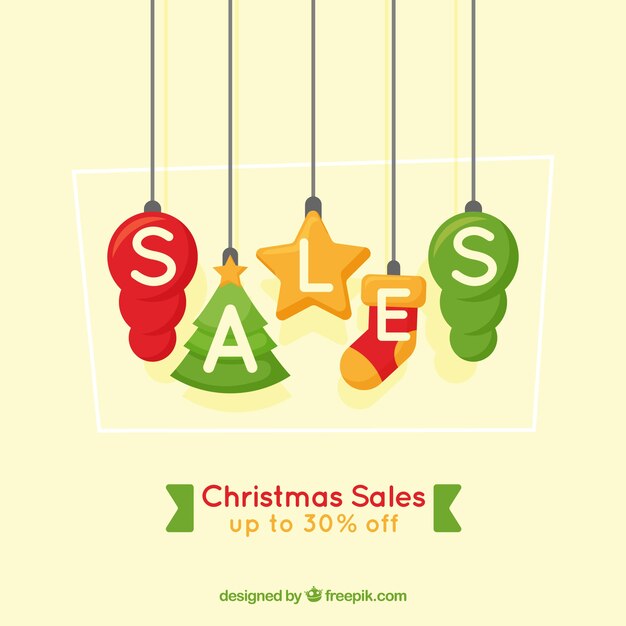 Christmas sale background