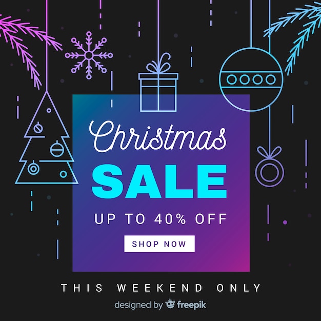 Christmas sale background