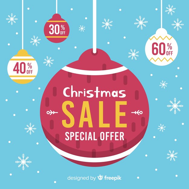 Christmas sale background