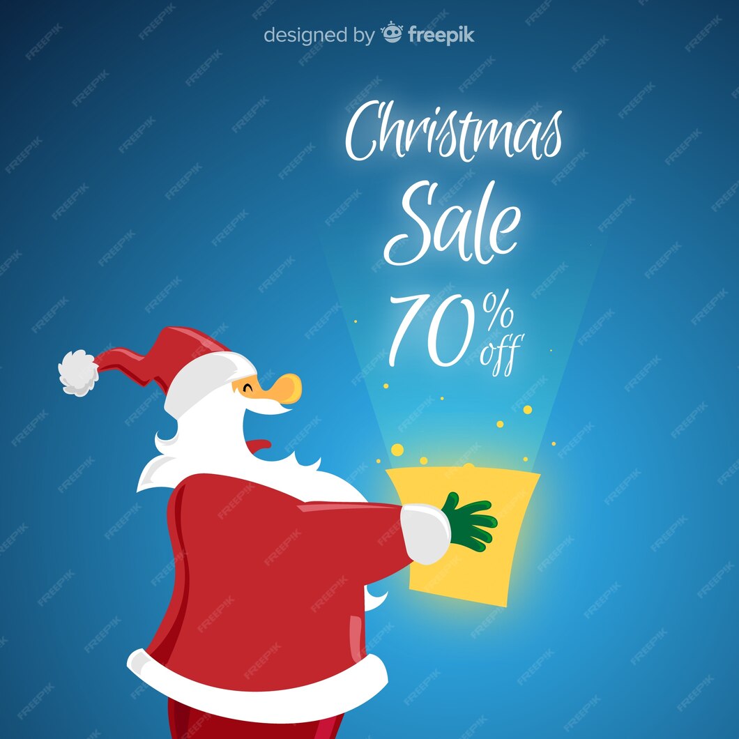 Free Vector | Christmas sale background