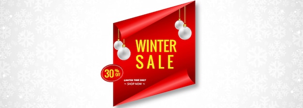 Christmas sale banner template