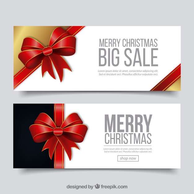 Christmas sale banners 