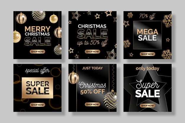 クリスマスセールInstagramポストコレクション