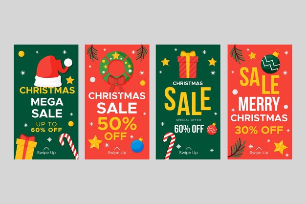 Christmas sale instagram stories collection