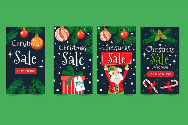 Christmas sale instagram stories collection