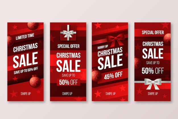 Christmas sale instagram stories collection