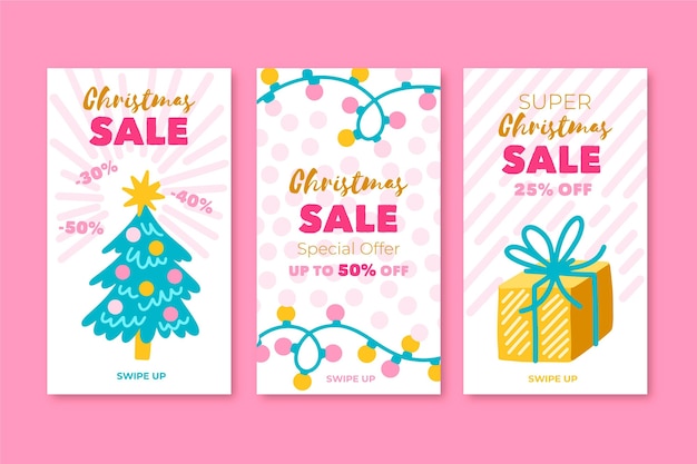 Christmas sale instagram stories