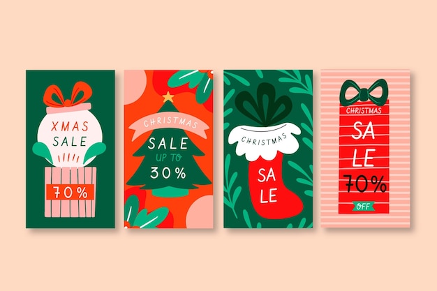 Christmas sale instagram stories