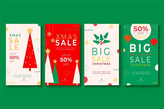 Christmas sale instagram stories