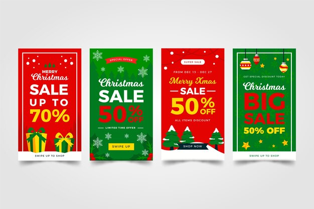 Christmas sale instagram story collection