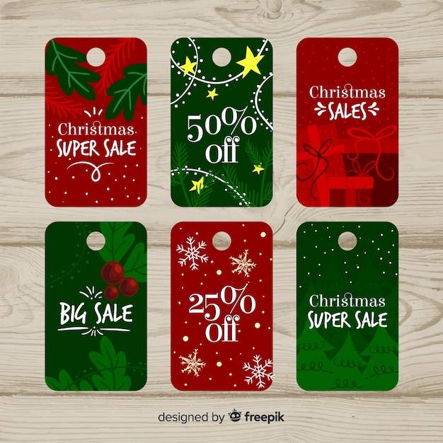 Christmas sale tag collection