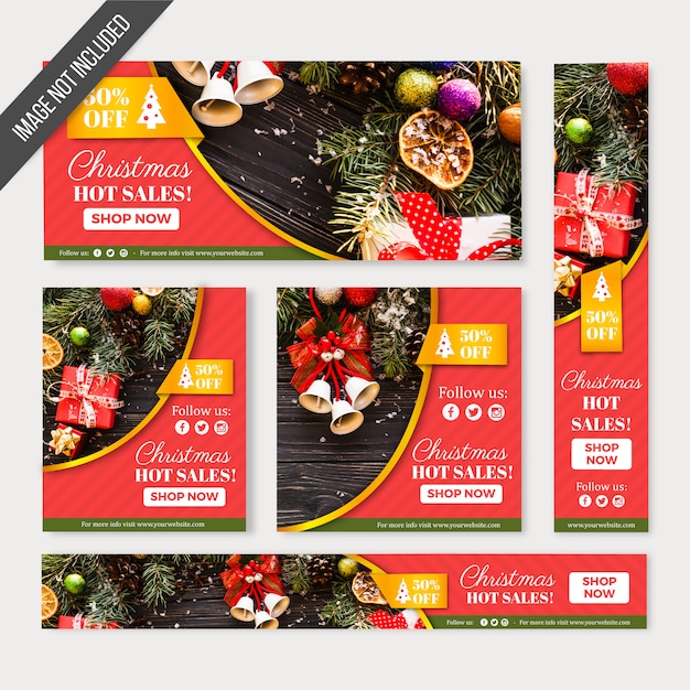 Christmas sales banners web