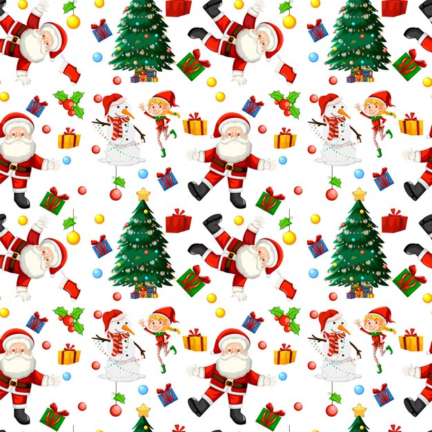 크리스마스 산타 클로스 원활한 패턴