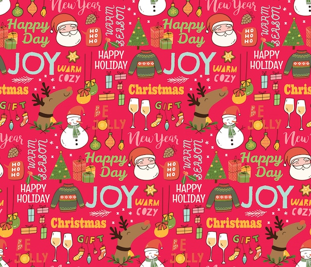 Christmas seamless background