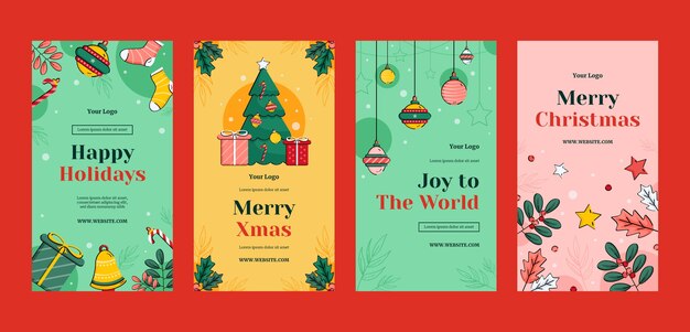 christmas season celebration instagram stories collection
