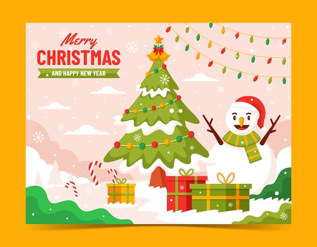 Christmas season celebration photocall template