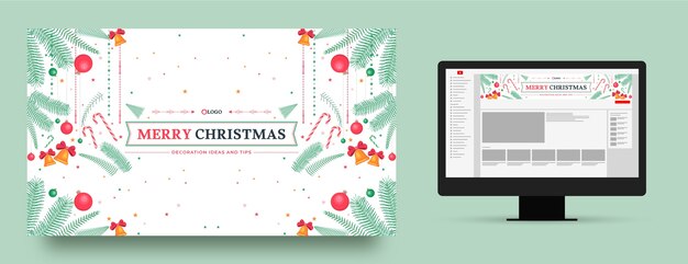 christmas season celebration youtube channel art