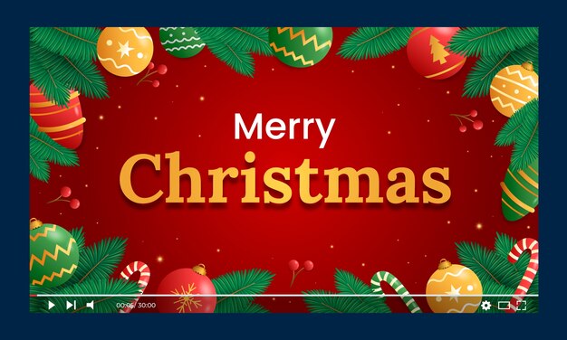 Christmas season celebration youtube thumbnail