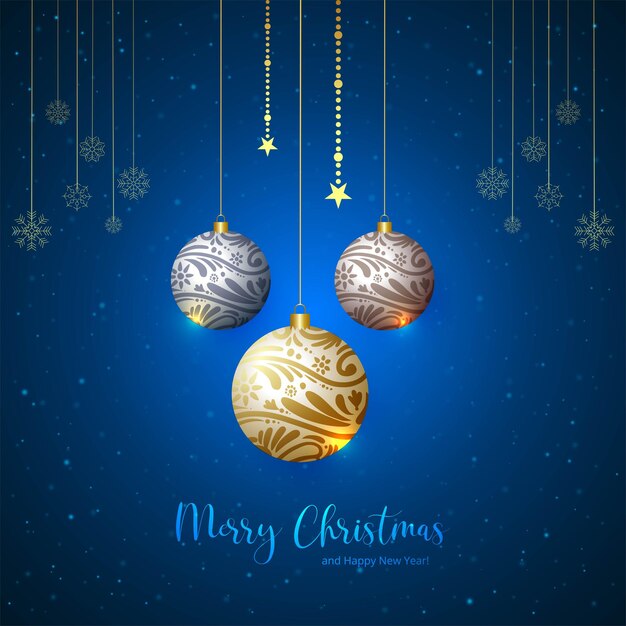 クリスマス ハンギングボールカード 背景