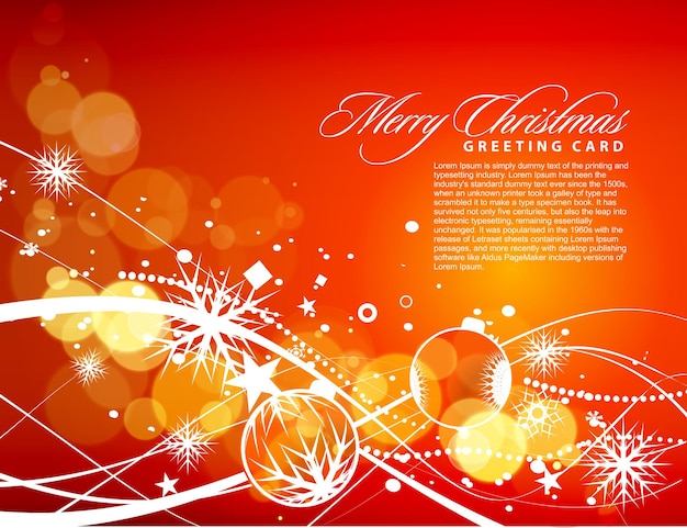 Бесплатное векторное изображение Рождественский снежный фон, векторная иллюстрация
