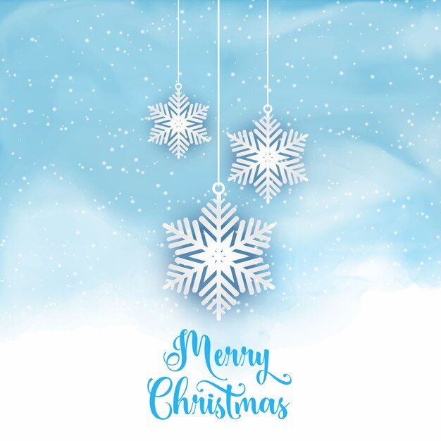 Christmas snowflake background 