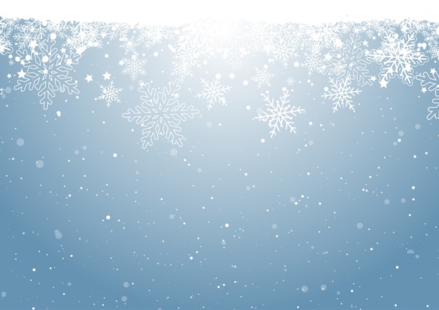 Christmas snowflake background