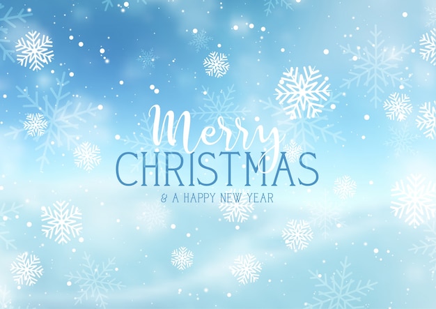 Free vector christmas snowflake background