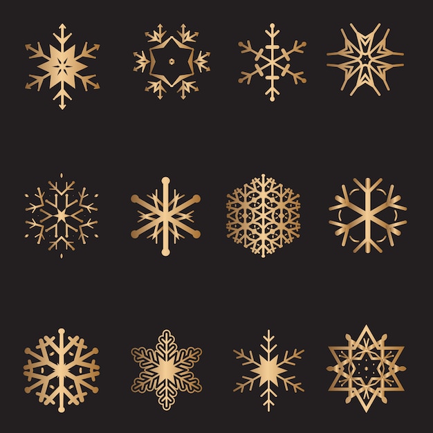 Christmas snowflake collection