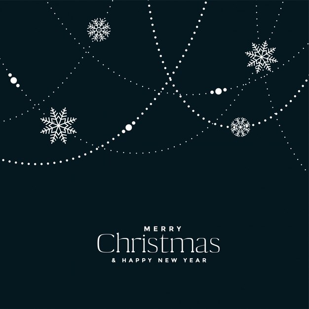 クリスマスの雪片の装飾の背景デザイン