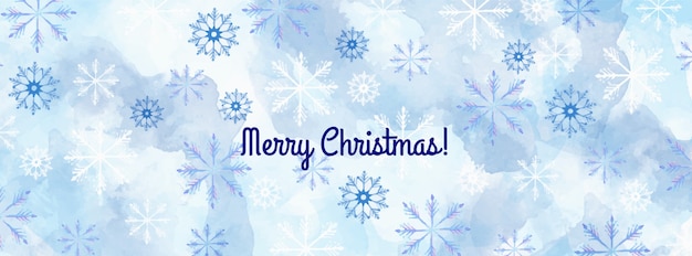 Christmas snowflakes facebook cover