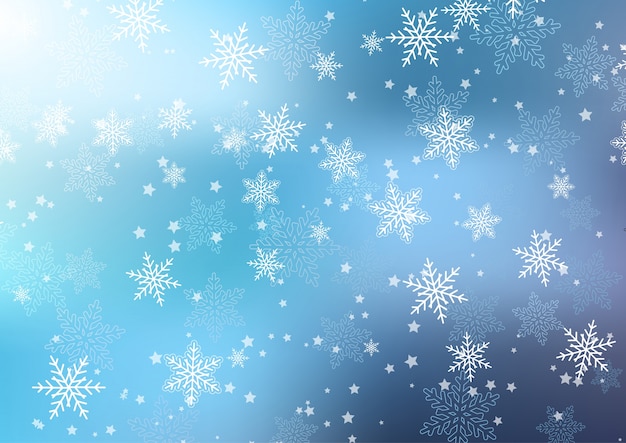 Free vector christmas snowflakes