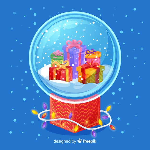 Christmas Snowglobe Background