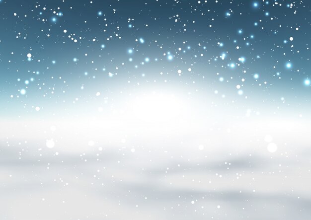 Christmas snowy background 