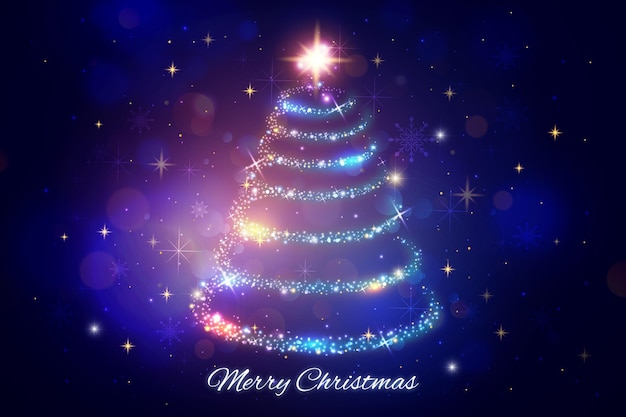 Free vector christmas sparkling background