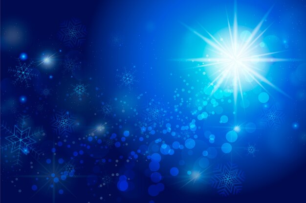 Christmas sparkling particles background