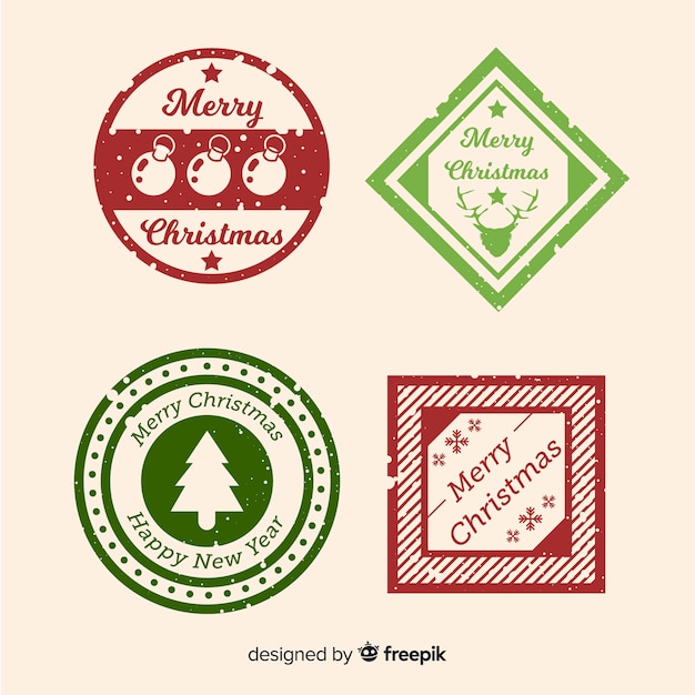 Christmas stamp collection