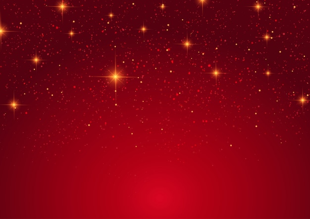 Free vector christmas stars  background