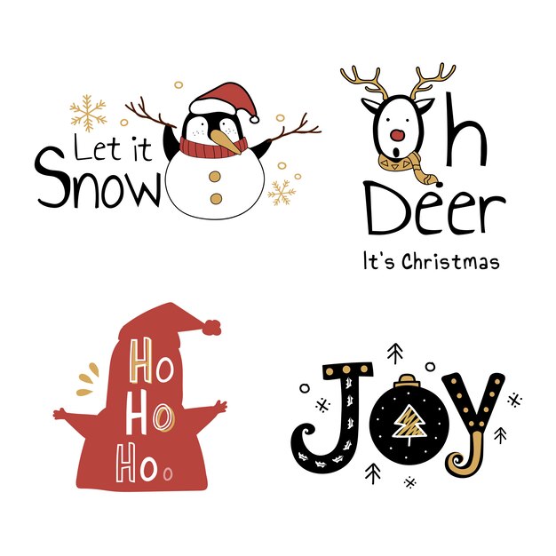 Christmas stickers 