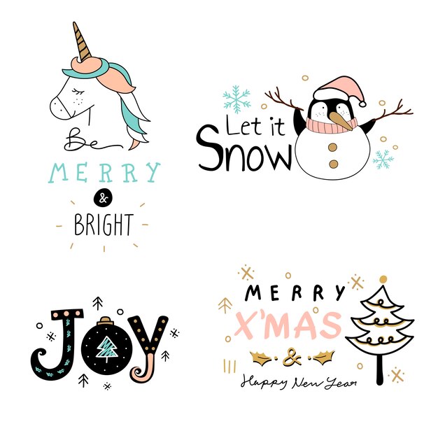 Christmas stickers 