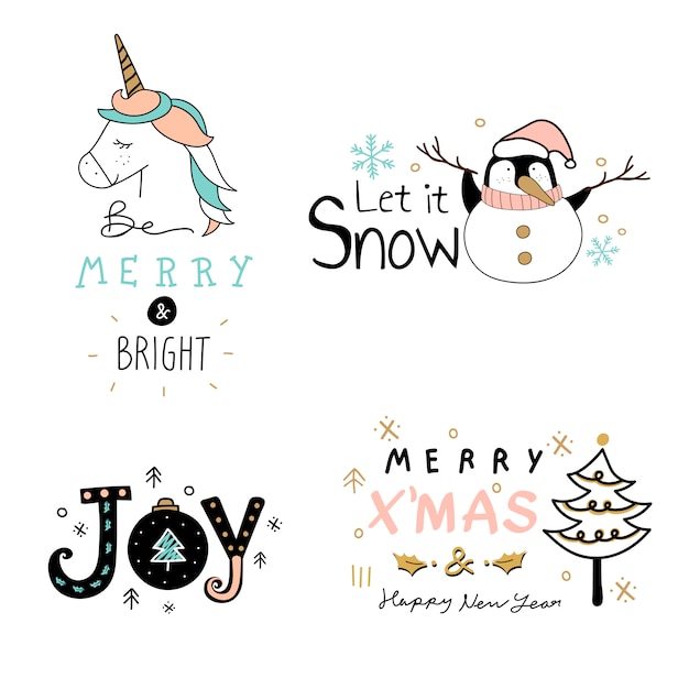 Christmas stickers 