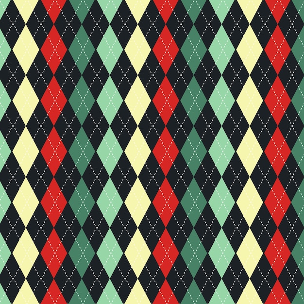 Free vector christmas themed argyle pattern design