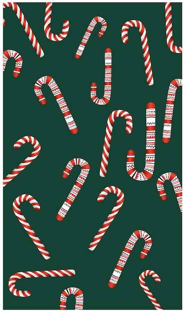 ‘Christmas themed candy cane pattern: Free download’