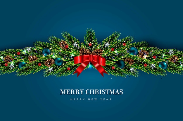 Free vector christmas tinsel background