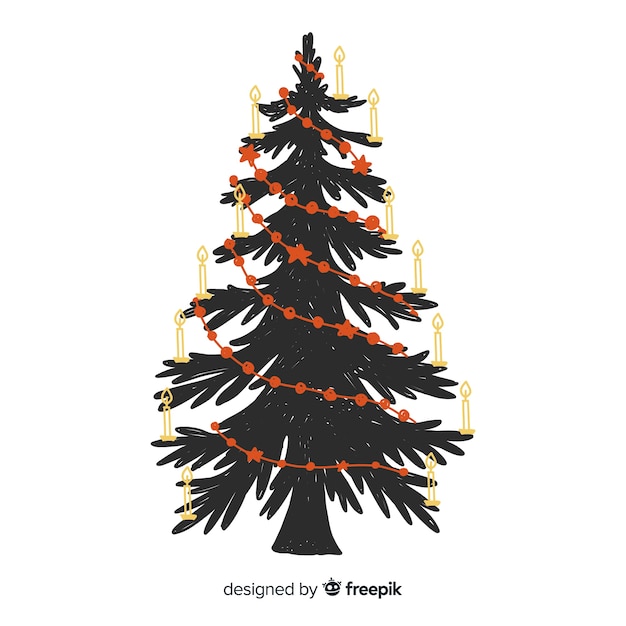 Free vector christmas tree background