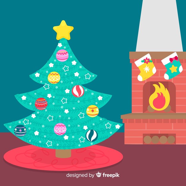 Christmas tree background