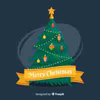 Free vector christmas tree background