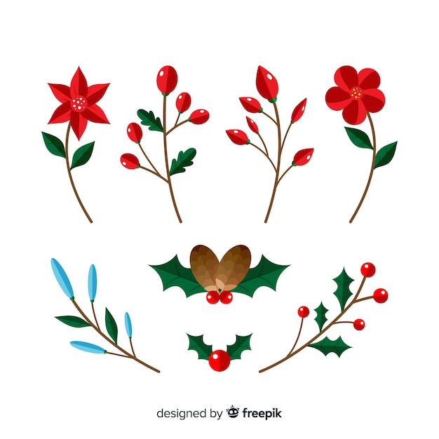 Free vector christmas tree branches background