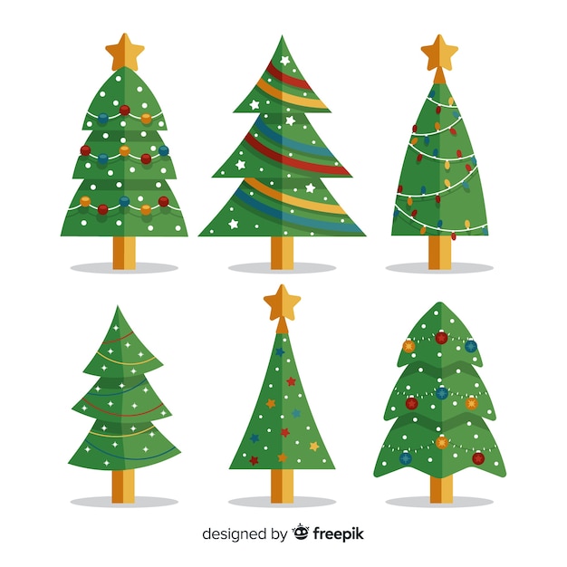 Free vector christmas tree collection